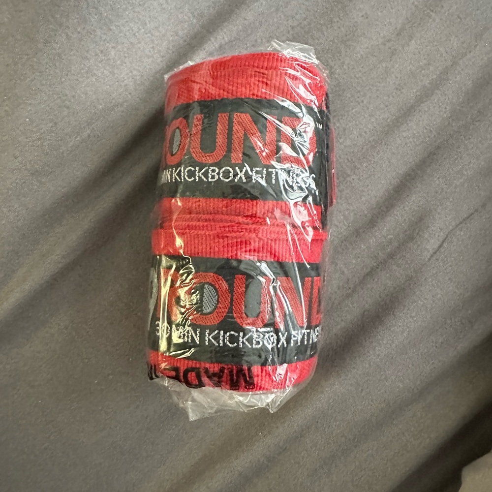 9 Round Red Kickboxing/ boxing  hand wraps